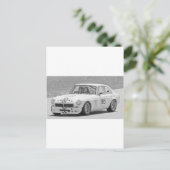 Zwart-wit MG Briefkaart (Staand voorkant)