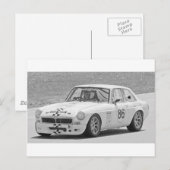 Zwart-wit MG Briefkaart (Voorkant / Achterkant)