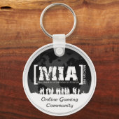 Zwart-wit MIAClan.net Sleutelhanger (Voorkant)