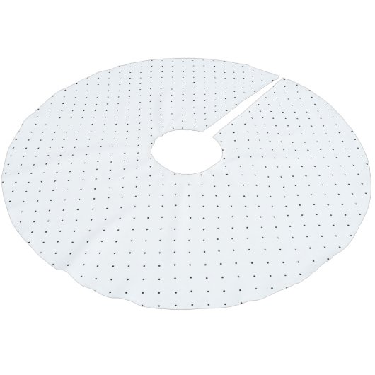 Zwart-wit Micro Polka Dot 2 Kerstboom Rok (Gekanteld)