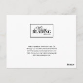 Zwart Wit Microblading Dank u Cliëntenkorting Briefkaart (Achterkant)