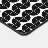 Zwart-wit Mid Century Modern Abstract Bureaumat (Hoek)