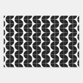 Zwart-wit Mid Century Modern Abstract patroon Inpakpapier Vel (Voorkant)