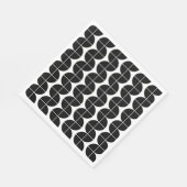 Zwart-wit Mid Century Modern Abstract patroon Servet (Hoek)