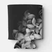 Zwart-wit mini bloemen blikjeskoeler (Achterkant)