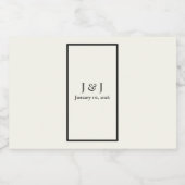 Zwart-wit Mini Liquor Bottle Labels Likeurfles Etiket (Enkel label)