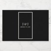 Zwart-wit Mini Liquor Bottle Labels Likeurfles Etiket (Enkel label)