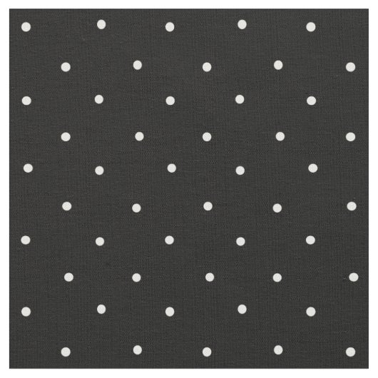 Zwart-wit Mini Polka Dot Pattern Stof (Close Up)