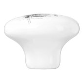 Zwart-wit minimaal Abstract artistiek Keramische Knop (Zijkant)