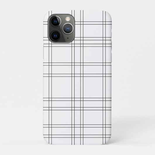 Zwart & wit minimaal modern geruit schonk patroon Case-Mate iPhone case (Achterkant)