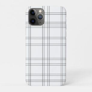Zwart & Wit Minimaal Modern Ruitpatroon Schoon Des Case-Mate iPhone Case