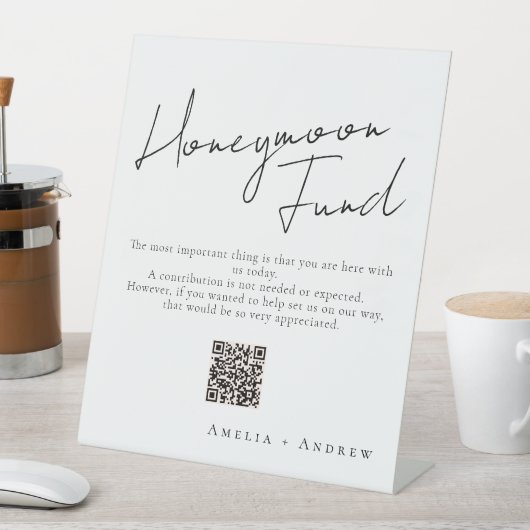 Zwart Wit Minimaal Script Elegant Bruiloft Reclamebord Met Voetstuk (Insitu)