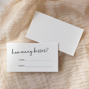 Zwart-wit minimaal script Hoeveel kussen spel Informatiekaartje