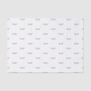 Zwart-wit Minimal Custom Text Tissue Paper Tissuepapier