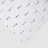Zwart-wit Minimal Custom Text Tissue Paper Tissuepapier (Detail)