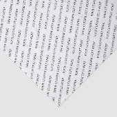 Zwart-wit Minimal Custom Text Tissue Paper Tissuepapier (Detail)