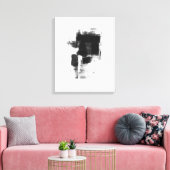 Zwart-wit minimale Abstracte art Nr111 Canvas Afdruk (Insitu (Woonkamer))