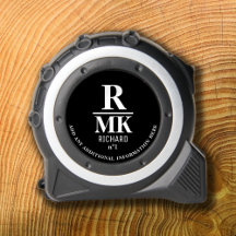 Zwart-wit Minimalist 3 Initialen Modern