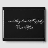 Zwart-wit minimalist - Foto- Gastenboek (Achterkant)