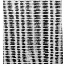 Zwart Wit Minimalistisch Abstract Lijn Kunstpatroo Douchegordijn