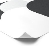 Zwart-wit minimalistisch abstracte poster (Hoek)