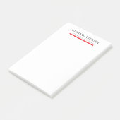 Zwart & wit minimalistisch eenvoudig chic modern e post-it® notes (Schuin)