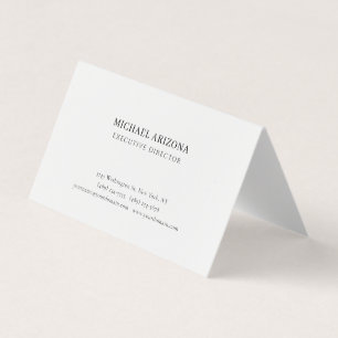Zwart & Wit Minimalistisch Eenvoudig Chic Modern S Visitekaartje