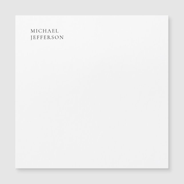 Zwart & Wit Minimalistisch Eenvoudig Modern (Voorkant)