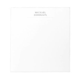 Zwart & Wit Minimalistisch Eenvoudig Modern Notitieblok