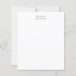 Zwart & Wit Minimalistisch Eenvoudig Modern Papier