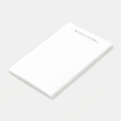 Zwart & Wit Minimalistisch Eenvoudig Modern Post-it® Notes (Schuin)