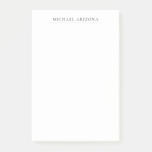 Zwart & Wit Minimalistisch Eenvoudig Modern Post-it® Notes
