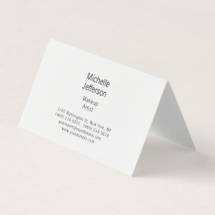 Zwart & Wit Minimalistisch Eenvoudig Modern Visitekaartje