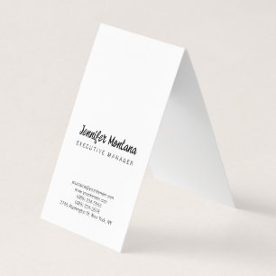 Zwart & Wit Minimalistisch Eenvoudig Modern Visitekaartje