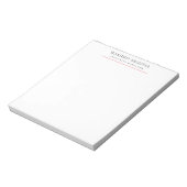 Zwart Wit Minimalistisch Eenvoudig Notitieblok (Linkerzijde)