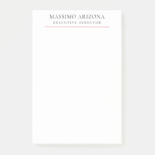 Zwart Wit Minimalistisch Eenvoudig Post-it® Notes