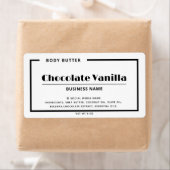 Zwart-wit minimalistisch etiket voor typografie (Insitu)