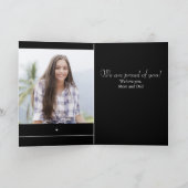 Zwart-wit Minimalistisch Modern Afstuderen Kaart (Binnen)