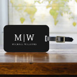 Zwart-wit Minimalistisch Modern Monogram Bagagelabel<br><div class="desc">Introductie van ons Black and White Minimalist Modern Monogram-Collectie: omarm eenvoud en verfijning met onze minimalistische design, samengesteld om uw stijl moeiteloos te verbeteren. Dit collectie is gemaakt met een scherp oog voor moderne esthetiek en heeft strakke zwart-witte design die worden geaccentueerd door gepersonaliseerde monogrammen. Van chique briefpapier tot veelzijdige...</div>