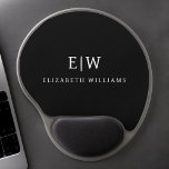 Zwart-wit Minimalistisch Modern Monogram Gel Muismat<br><div class="desc">Introductie van ons Black and White Minimalist Modern Monogram-Collectie: omarm eenvoud en verfijning met onze minimalistische design, samengesteld om uw stijl moeiteloos te verbeteren. Dit collectie is gemaakt met een scherp oog voor moderne esthetiek en heeft strakke zwart-witte design die worden geaccentueerd door gepersonaliseerde monogrammen. Van chique briefpapier tot veelzijdige...</div>