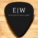 Zwart-wit Minimalistisch Modern Monogram Gitaar Plectrum<br><div class="desc">Introductie van ons Black and White Minimalist Modern Monogram-Collectie: omarm eenvoud en verfijning met onze minimalistische design, samengesteld om uw stijl moeiteloos te verbeteren. Dit collectie is gemaakt met een scherp oog voor moderne esthetiek en heeft strakke zwart-witte design die worden geaccentueerd door gepersonaliseerde monogrammen. Van chique briefpapier tot veelzijdige...</div>