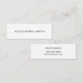 Zwart-wit, minimalistisch modern visitekaartje (Voorkant / Achterkant)