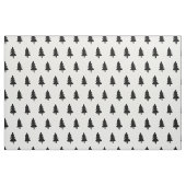 Zwart wit, minimalistisch PINE TREE CHRISTMAS CUST Stof (Fat Quarter)