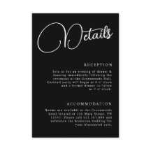 Zwart-wit minimalistisch script details bruiloft