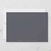 Zwart-wit minimalistisch script save the date (Achterkant)