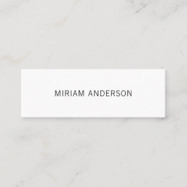 Zwart-wit minimalistisch visitekaartje