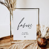 Zwart-wit minimalistisch voorteken poster