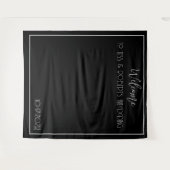 Zwart-wit minimalistisch  wandkleed (Voorkant (horizontaal))