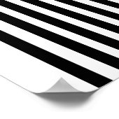 Zwart-wit minimalistische boog en cirkel Abstract Poster (Hoek)