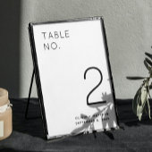 Zwart-wit minimalistische bruiloft | Eenvoudig mod Kaart